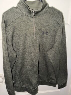 LG Olive Green Athletic Quarter-Zip Pullover
